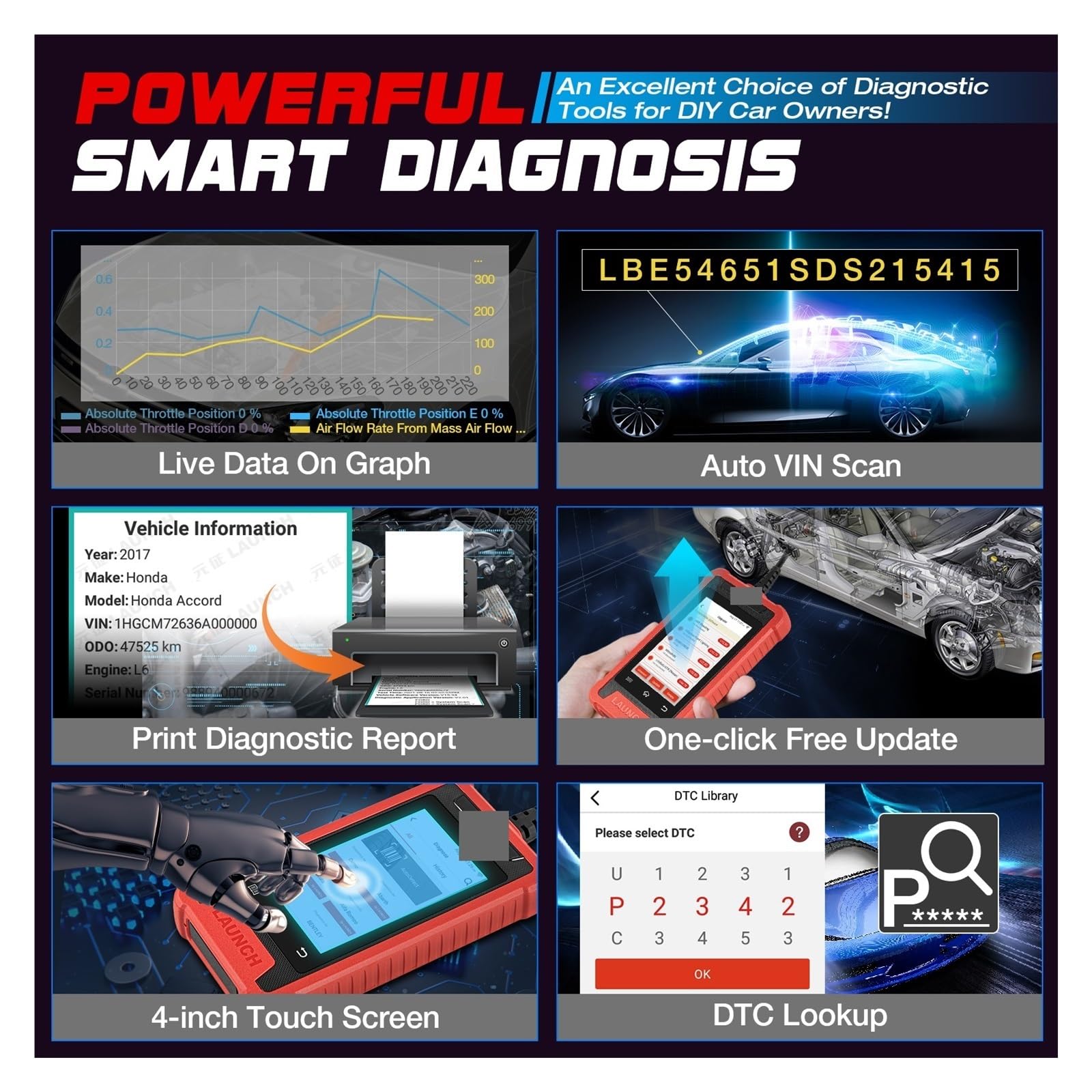 Codice di Errore Letto, Strumento diagnostico OBD2 X431 ABS SRS Scansione Diagnosi 5 Reset Servizi Scanner per la diagnostica dei guasti dell'auto