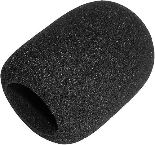 Miniatura 5 de ChromLives Cubierta de micrófono Cubierta de espuma para parabrisas de micrófono, color negro, grado superior, paquete de 6