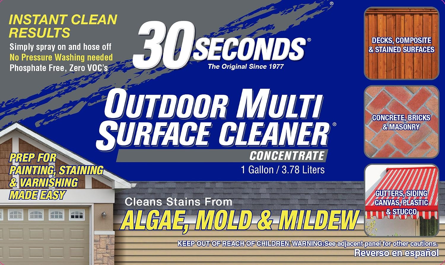 30 SECONDS Outdoor Multi Surface, 1 Gallon - Concentrate
