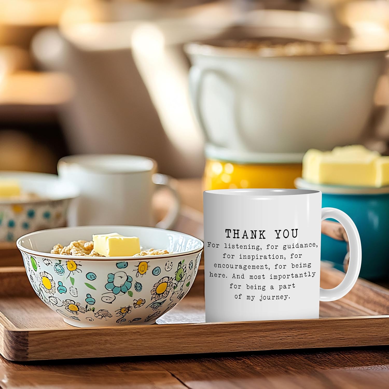 Thank You Gifts Coffee Mug Cup, Appreciation Gifts for Women Men Coworker Friend Teacher Mentor Nurse Boss Leader, Thank You for Being Part of My Journey Ceramic Coffee Mug 11 oz - Image 5