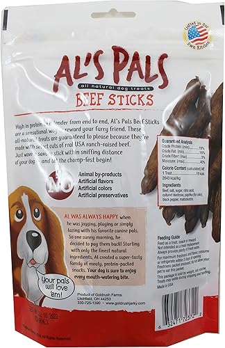 Miniatura 2 de Gold Rush Farms AL's Pals All Natural Dog Treats - Palitos de carne de res, bolsa de 7.8 onzas