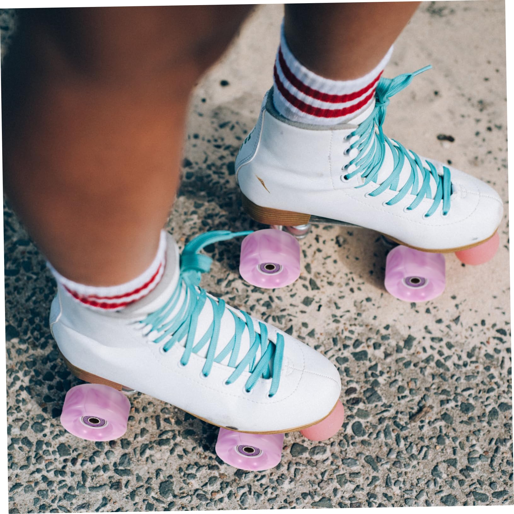 Outanaya 4pcs Skate Wheels Roller Wheels Indoor/outdoor Replacement Pu Material for Skating