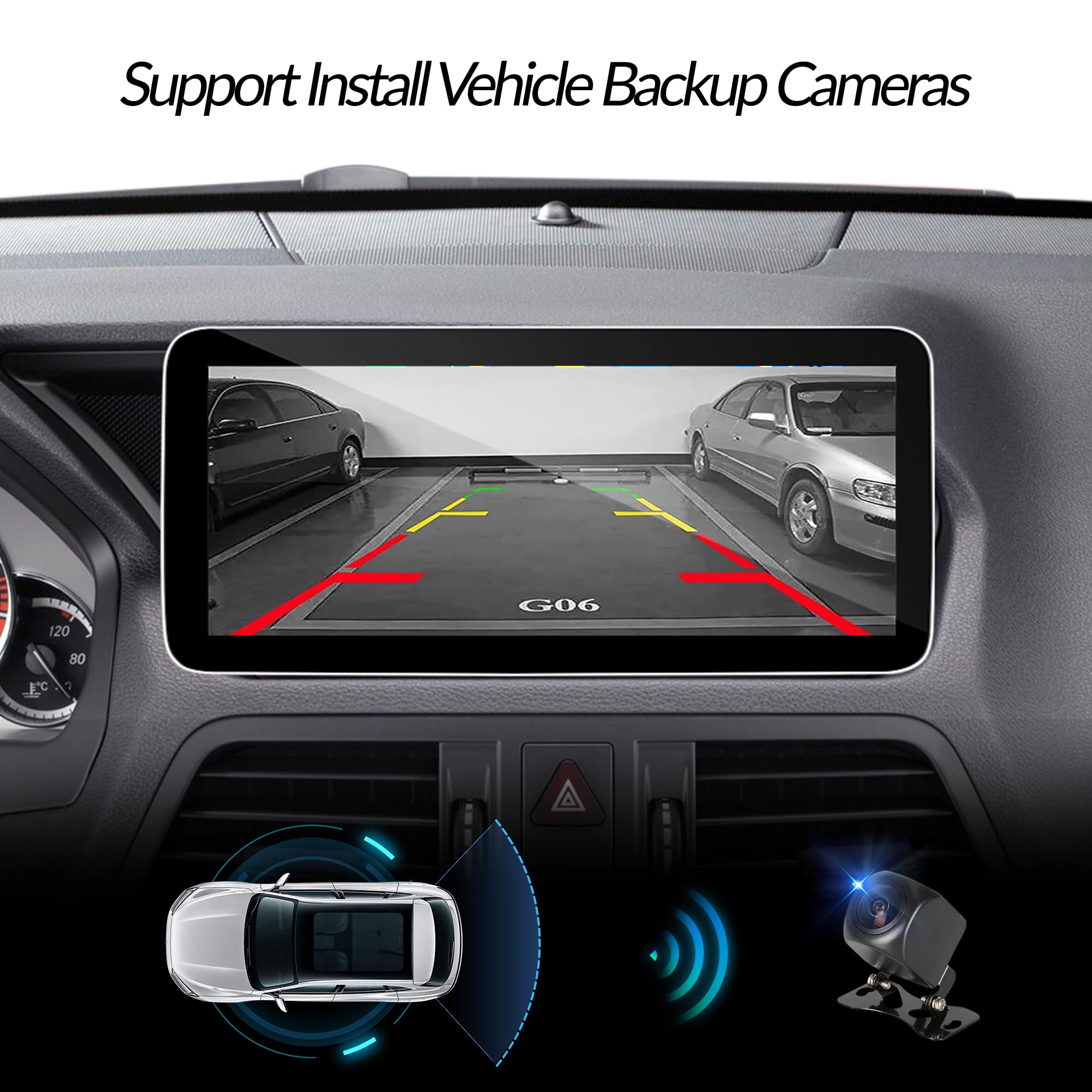 Najlepszy ekran Android 12.3 do Mercedesa klasy E NTG 4.0 C207 A207 W207 CarPlay Android Auto Full (podzielony) ekran Mirroring App Netflix YouTube Spotify Wi-Fi Navigation Waze Vehicle Cameras (128