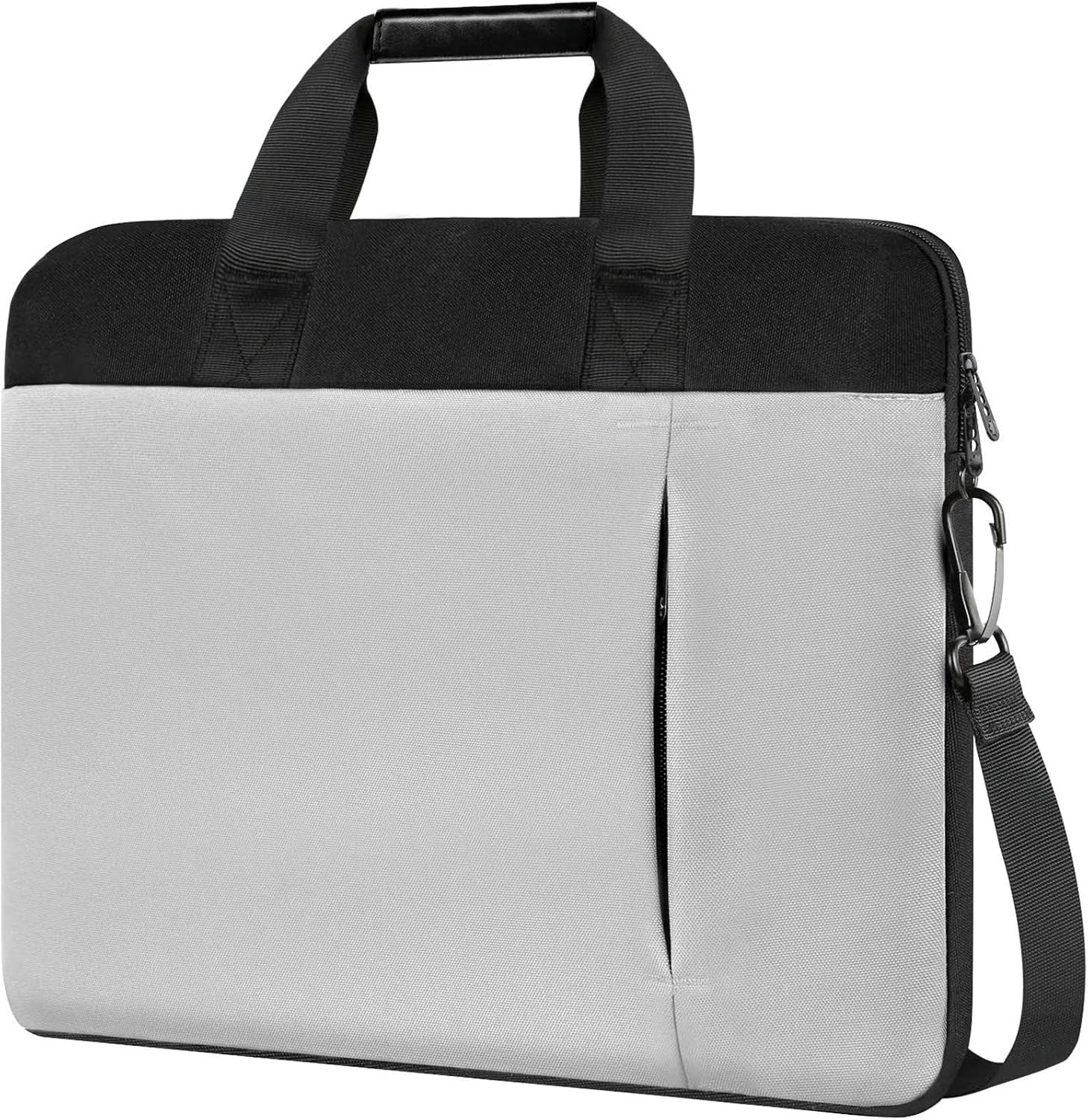 17.3 Inch Laptop Case Bag, Slim Waterproof Laptops Sleeve for Men Women, Business Lightweight Laptop Shoulder Bags Compatible for 17&17.3 Inch HP Dell Lenovo Asus Notebook, Gray