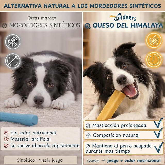 Foto 4 de 8 de Wildeers Churpi Huesos para Perros de Queso de Yak, M, 9-14 cm, 2 uds