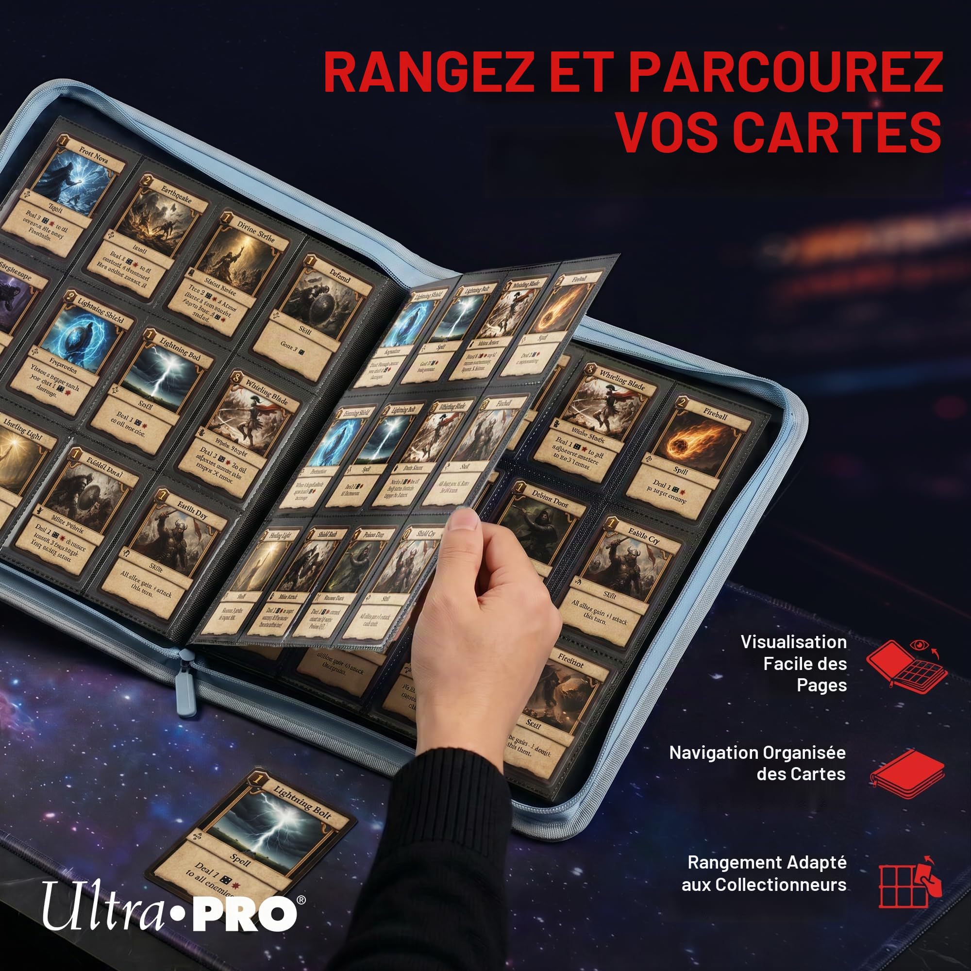 Ultra Pro Zippered PRO Binder 12-Pocket Pokemon Elite Series Lucario