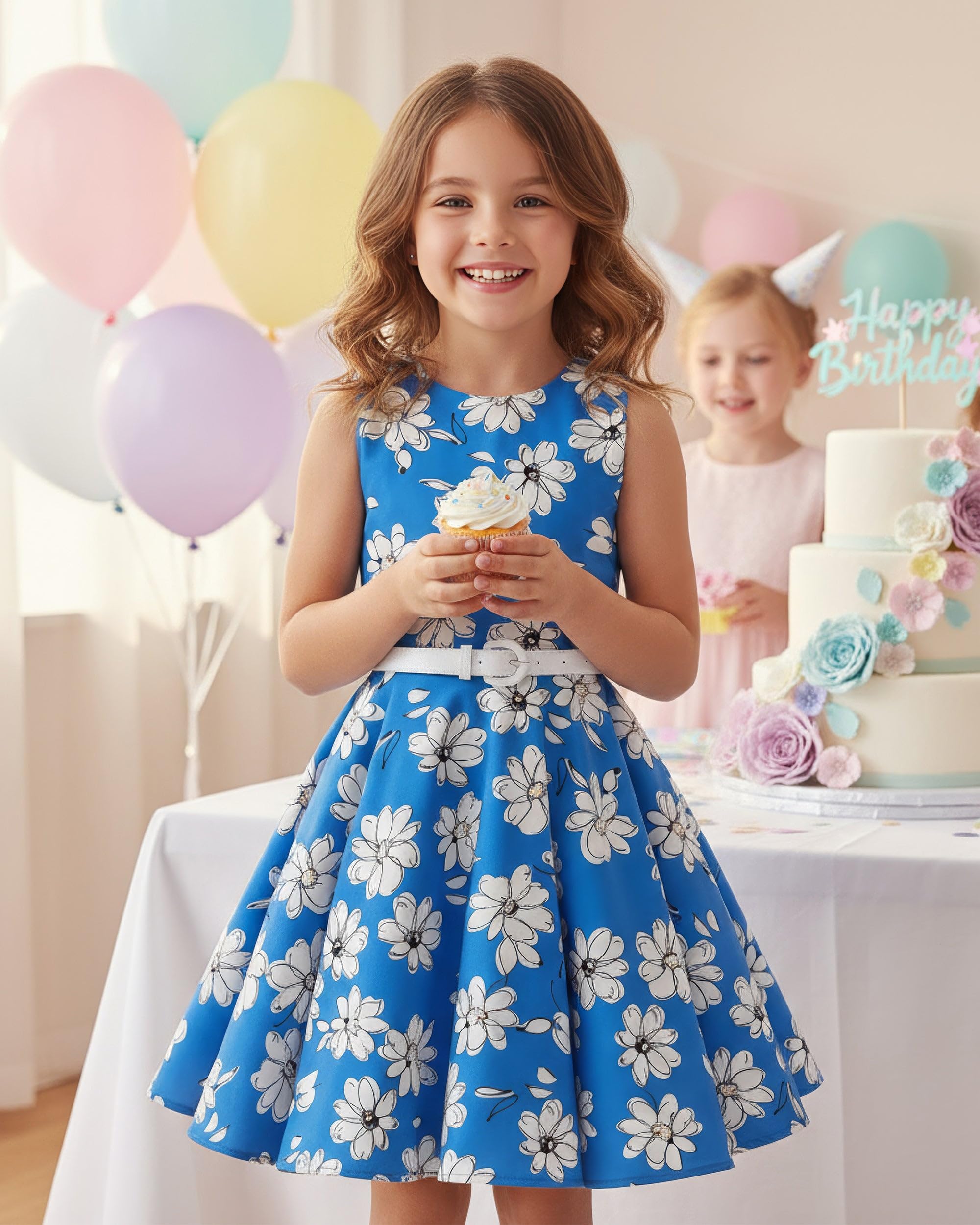 BlackButterfly Kinder 'Audrey' Vintage Kleid im 50er-Jahre-Stil