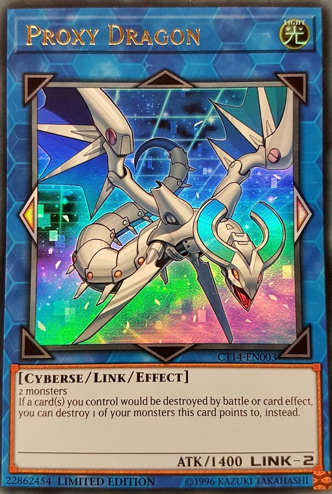 YuGiOh CT14-EN003 Limited Ed Proxy Dragon Ultra Rare Card - ( 2017 Mega-Tin Yu-Gi-Oh! Single Card )