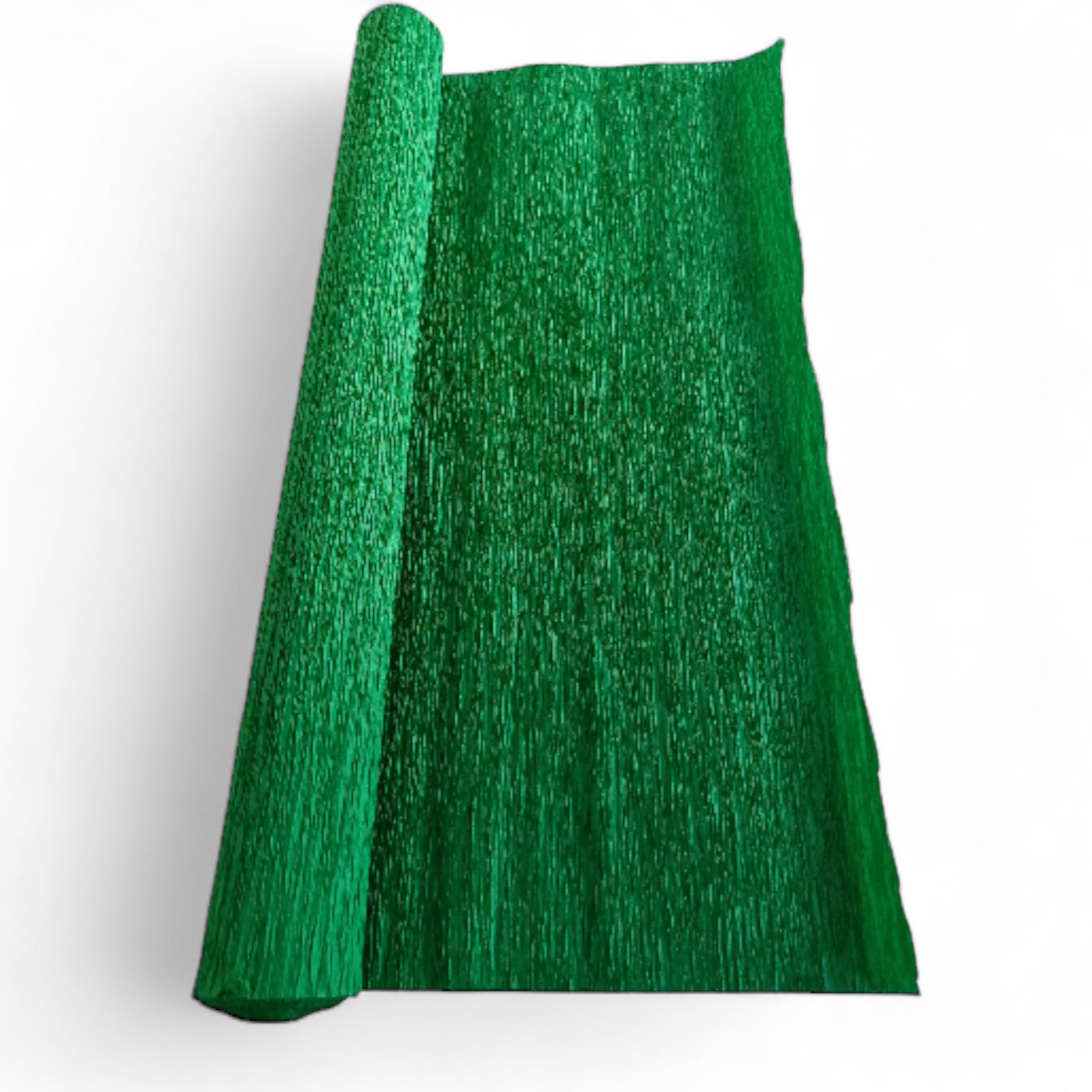 3A Featuretail Crepe Paper Roll/Wrinkled Paper for Flower Making, Bouquet Wrapping and Craft, 8Ft X20Inch (Light & Dark Green Color) 1