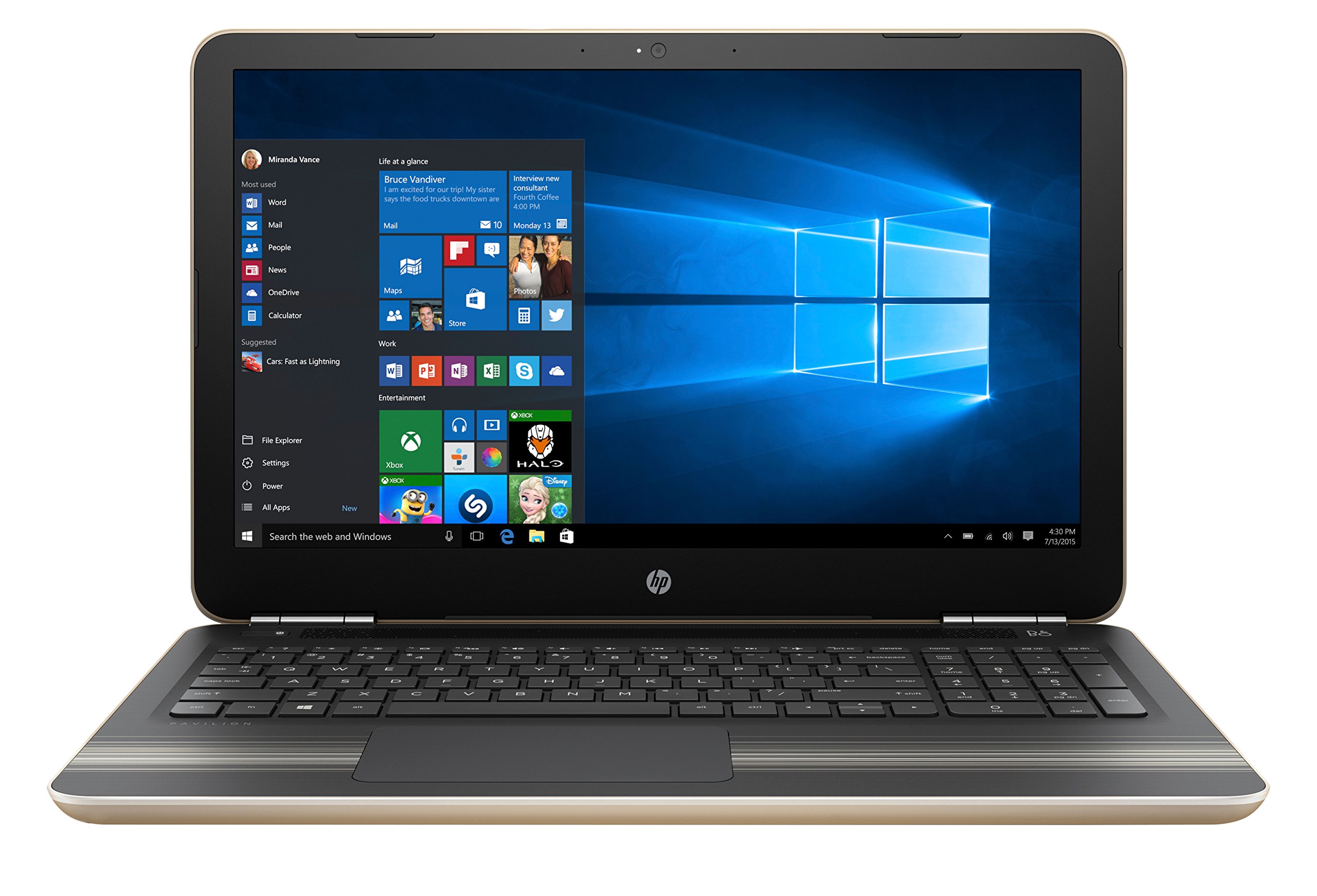 ノートパソコン　HP Pavilion 15-au107TU HP 15-Au004TX/Gd 15.6 inch Laptop (6th Gen Intel Core i7/8 GB/1 TB