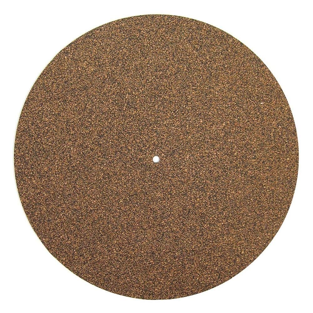 NO LOGO LSB-Giradischi, 1pc Cork & Rubber Turntable Platter Mat LP Slip Mat Audiophile 3 Millimetri Anti-Static Slipmat for LP Vinyl Record