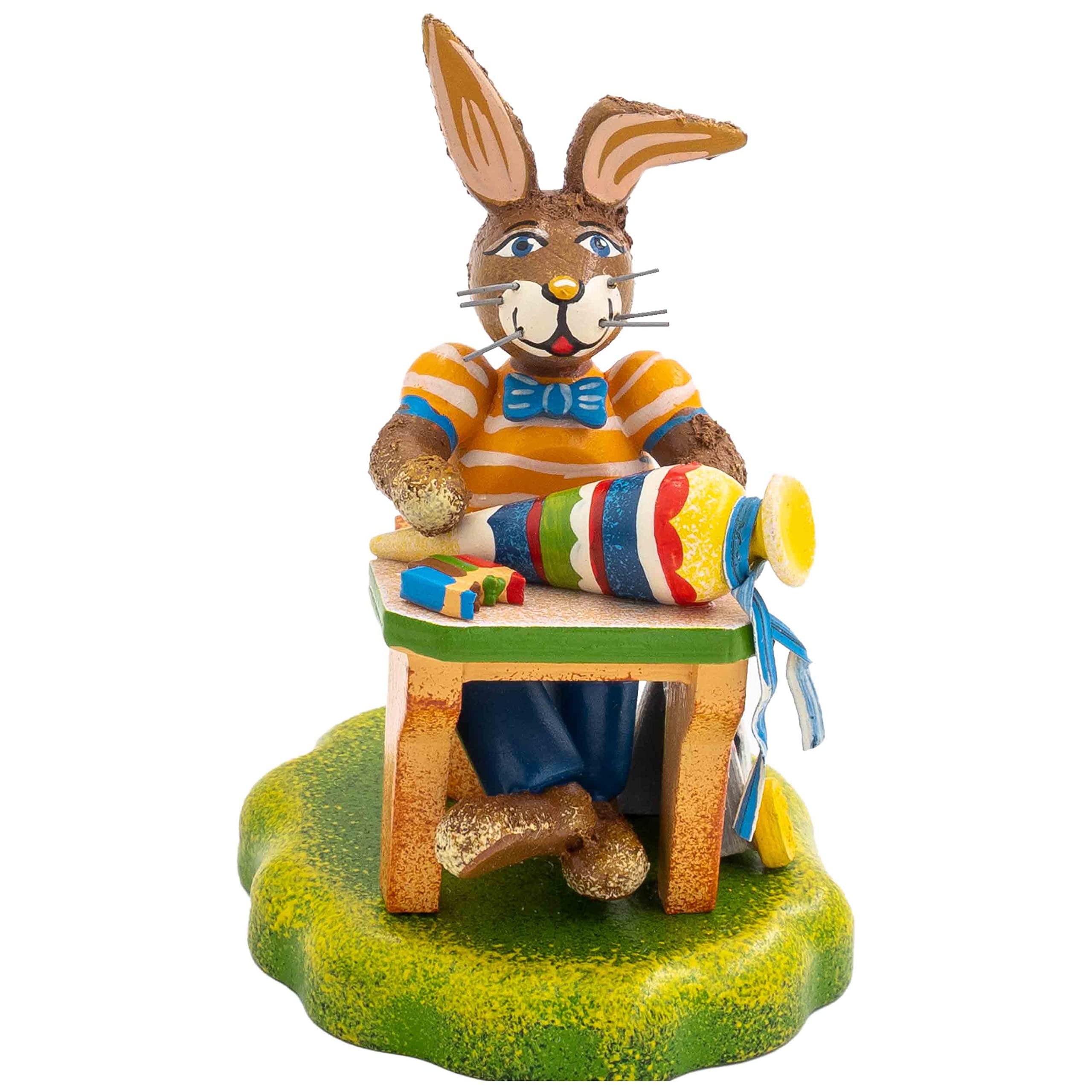 Hubrig Volkskunst Rabbit School Felix 'First Day At School – 3 "
