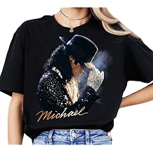 Handmade MJ The King of Pop T-Shirt, Pop Music Legend Tee, Retro Vintage Inspired Graphic Michael T-Shirt, Unisex Jackson MJ Shirt Multicolor Adults Kids Youth