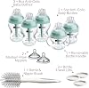 Set Avanzado Anticólico Tommee Tippee de 12 Piezas, Biberones Sin BPA de 5 oz y 9 oz, Recién Nacido 0+ Meses, Incluye Tetinas de Flujo Lento y Medio Similares al Pecho, Asas para Biberón y Cepillo de Limpieza 2