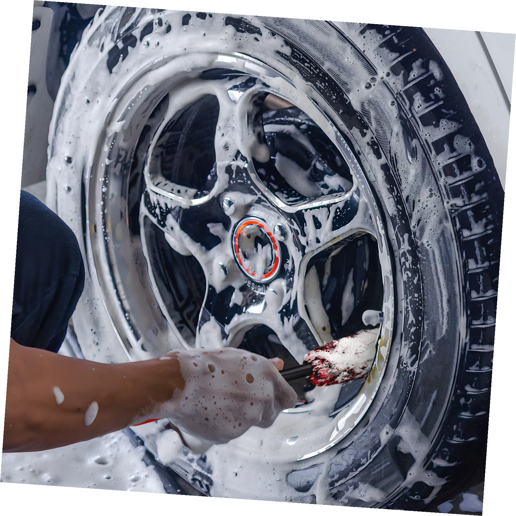 UPKOCH 3 Pezzi Spazzole per Pneumatici Auto con Testina Flessibile Spazzola Detailing per Cerchi e Ruote Pulizia Auto Senza Spruzzi Adatto Tutti i Modelli