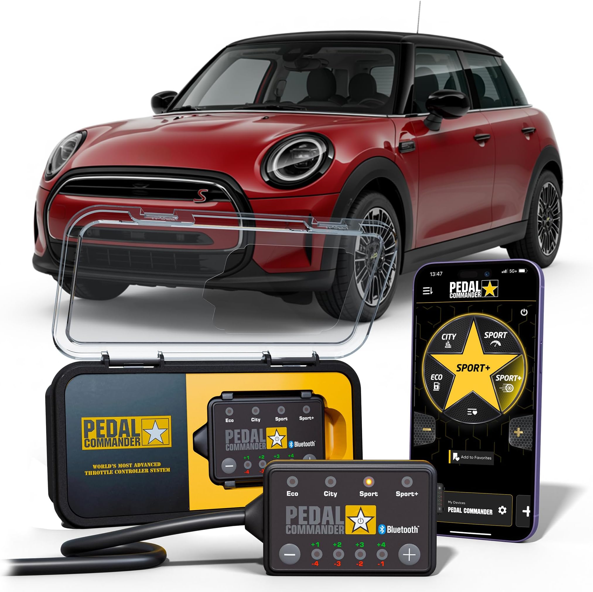 PEDAL COMMANDER for Mini Cooper 2007-2025 Throttle Response Controller - Plug-and-Play, 36 Driving Settings & App Control, Throttle Controller Performance Mods, Cooper Parts