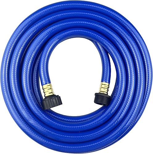 Manguera de jardín de PVC de 12 pulgada, manguera de agua flexible con accesorios macho y hembra, sin fugas, resistente, para el hogar, al aire