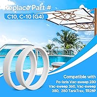 Vista 7 de Funmit Limpiador de piscinas - Pieza de repuesto para neumáticos multiusos, compatible con Polaris 280 360 180 380 C10 C-10, paquete de 3
