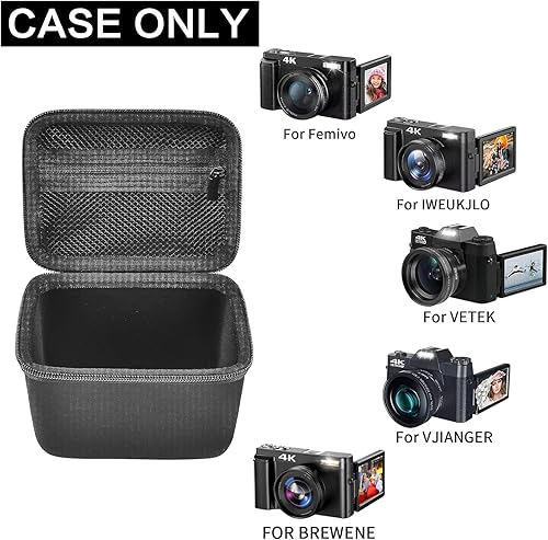 Miniatura 2 de Funda para cámara Vlogging compatible con SuperiorTekpara VETEKpara VJIANGERpara cámaras digitales OIEXI 4K de 48MP para Youtube. Cámara Vlog de
