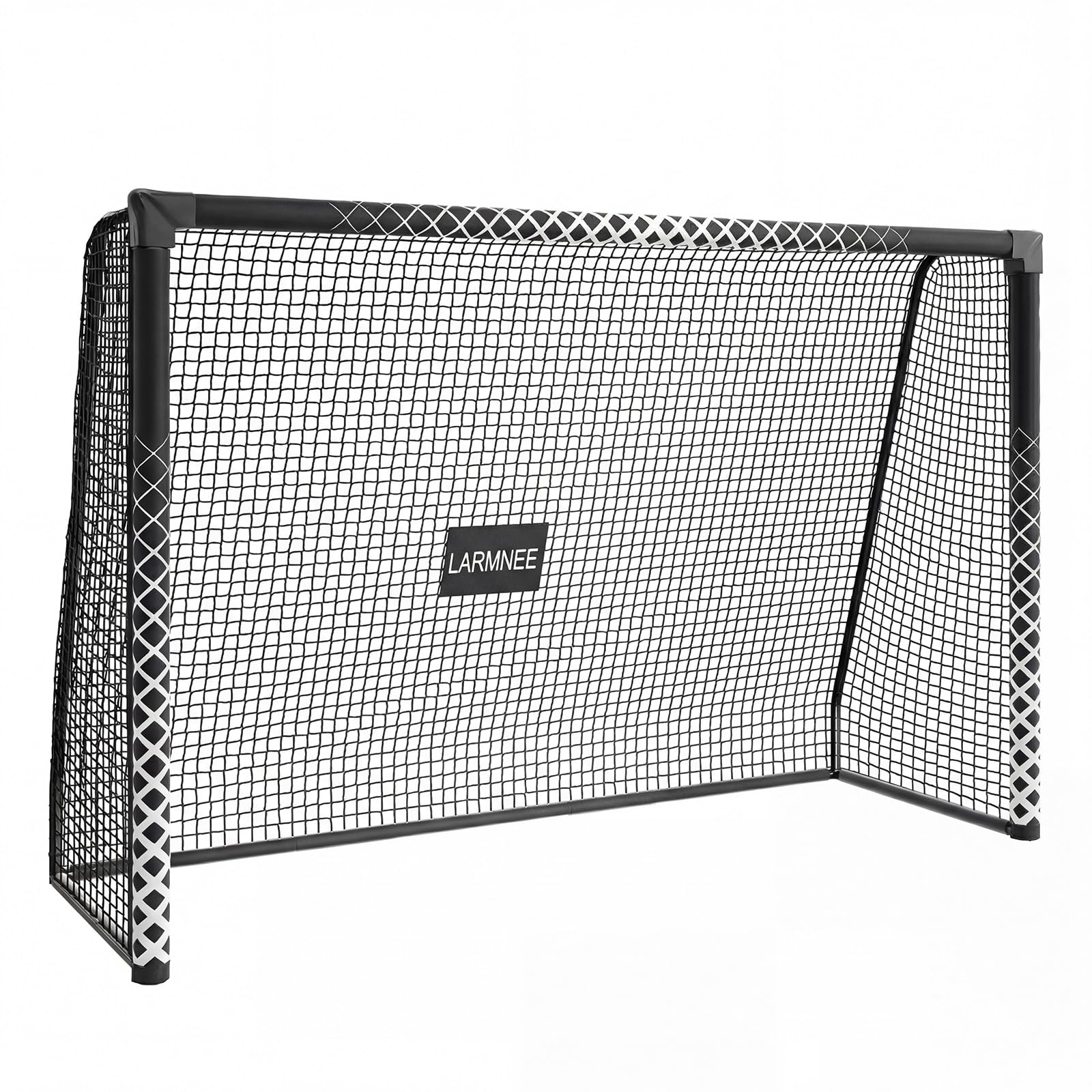 LARMNEE But de Football avec Mousse de Protection, Cage de Foot résistante aux intempéries, Filet en PE