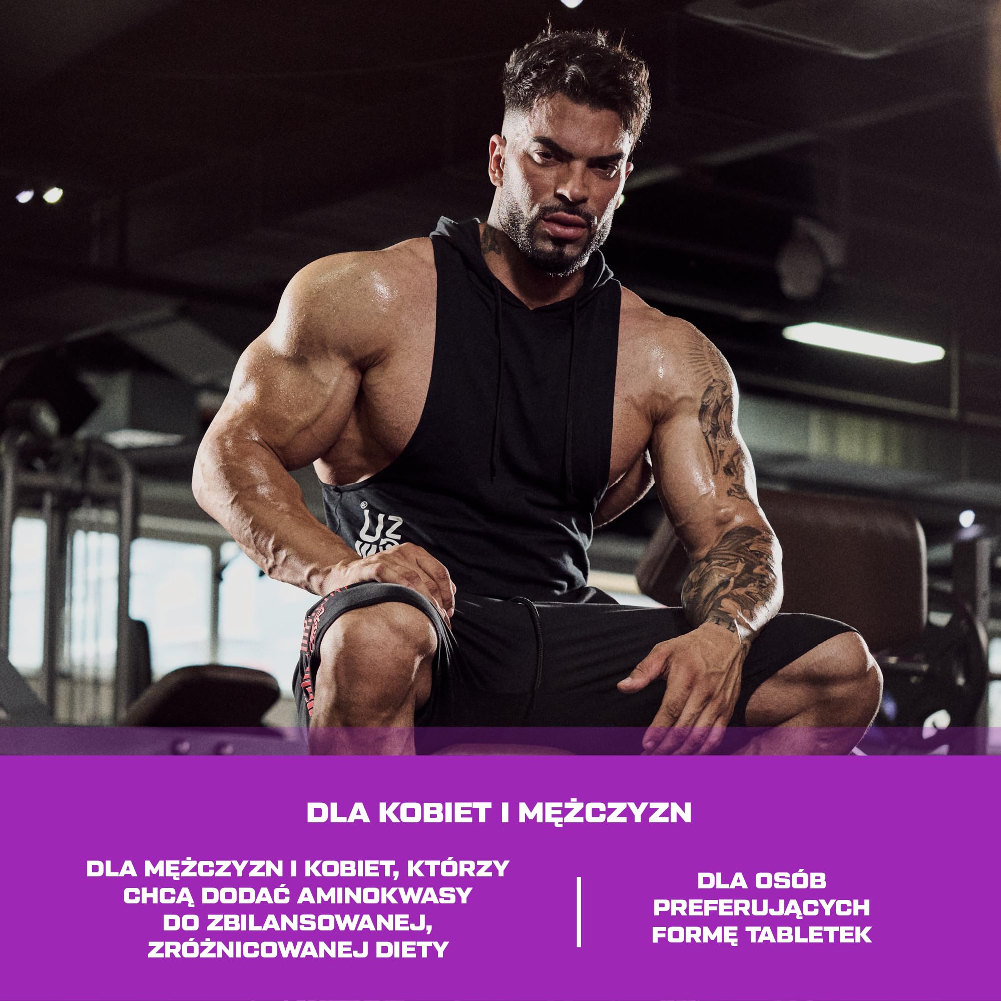Scitec Nutrition Amino 5600 Tablets, niezbędne aminokwasy BCAA z L-glutaminą, wspomagają regenerację i wzrost mięśni, formuła białka serwatkowego i kazeinianu, 500 tabletek