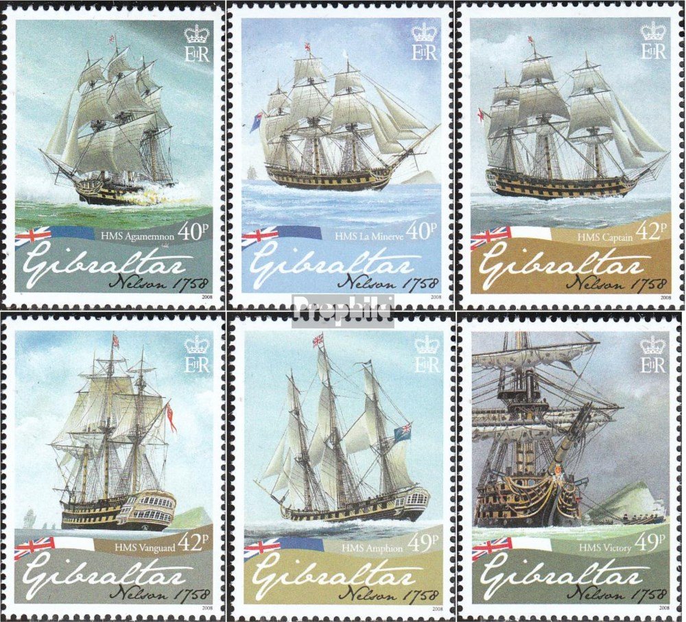 Prophila Collection Briefmarken Gibraltar – Lord Horatio Nelson, 1267-1272, Postfrisch MNH