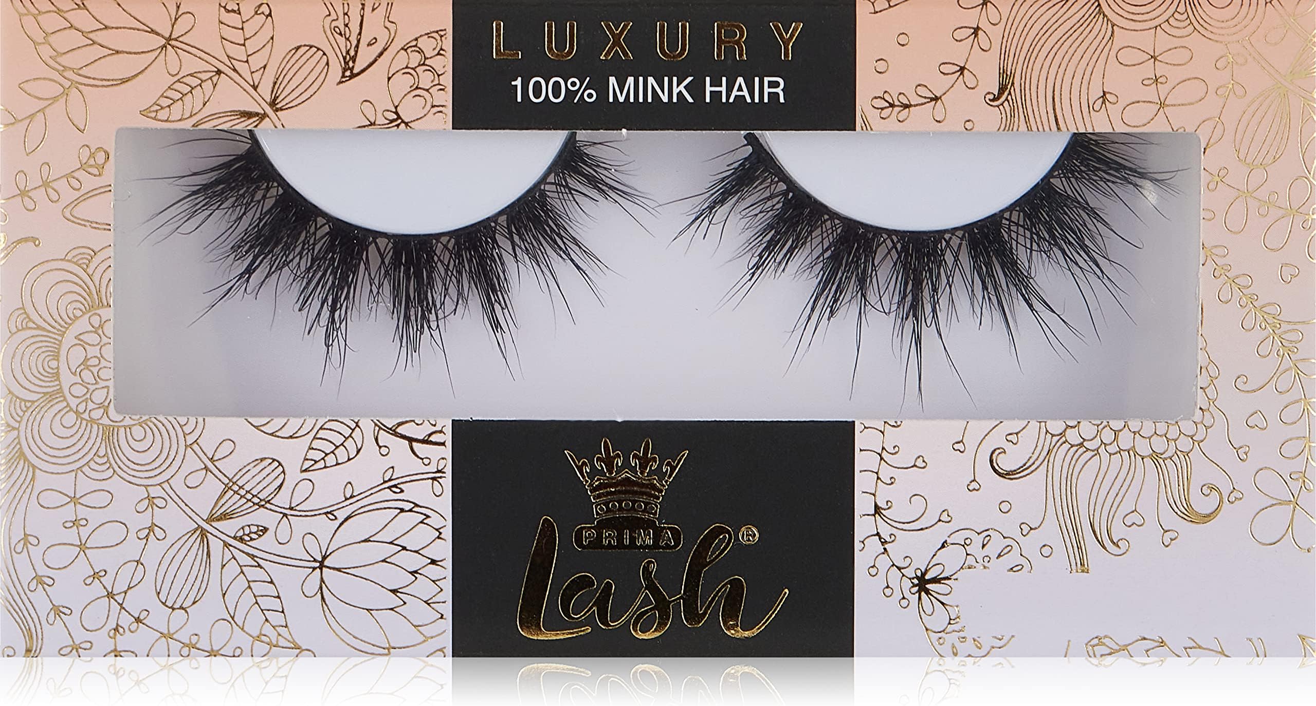 Prima Lash 3Dmink Lashes. 5-Pair Natural Looking False Eyelashes. Re-Usable 20-25 Times. Envy