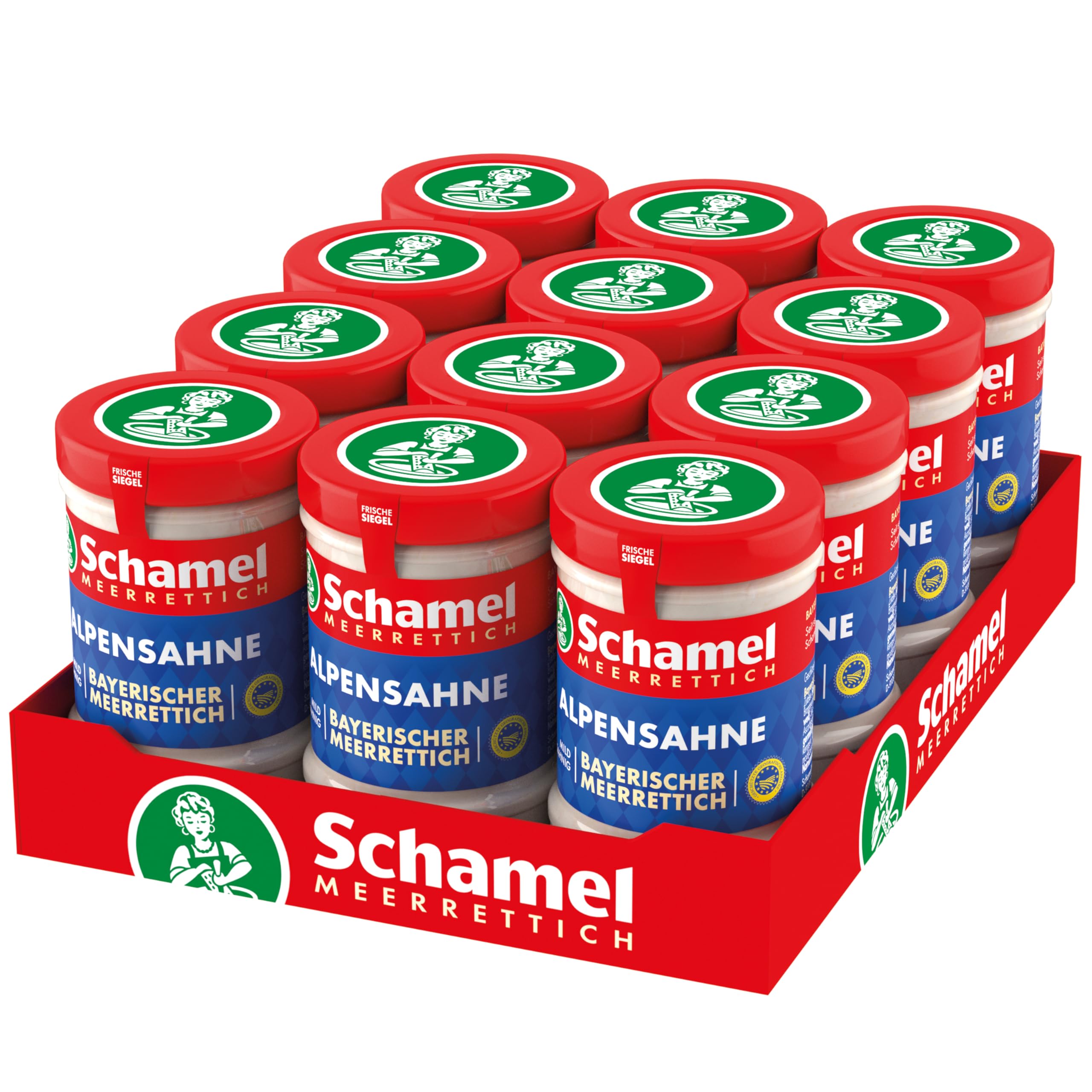 Schamel Sahne- Meerrettich, 12er Pack (12 x 135 g)