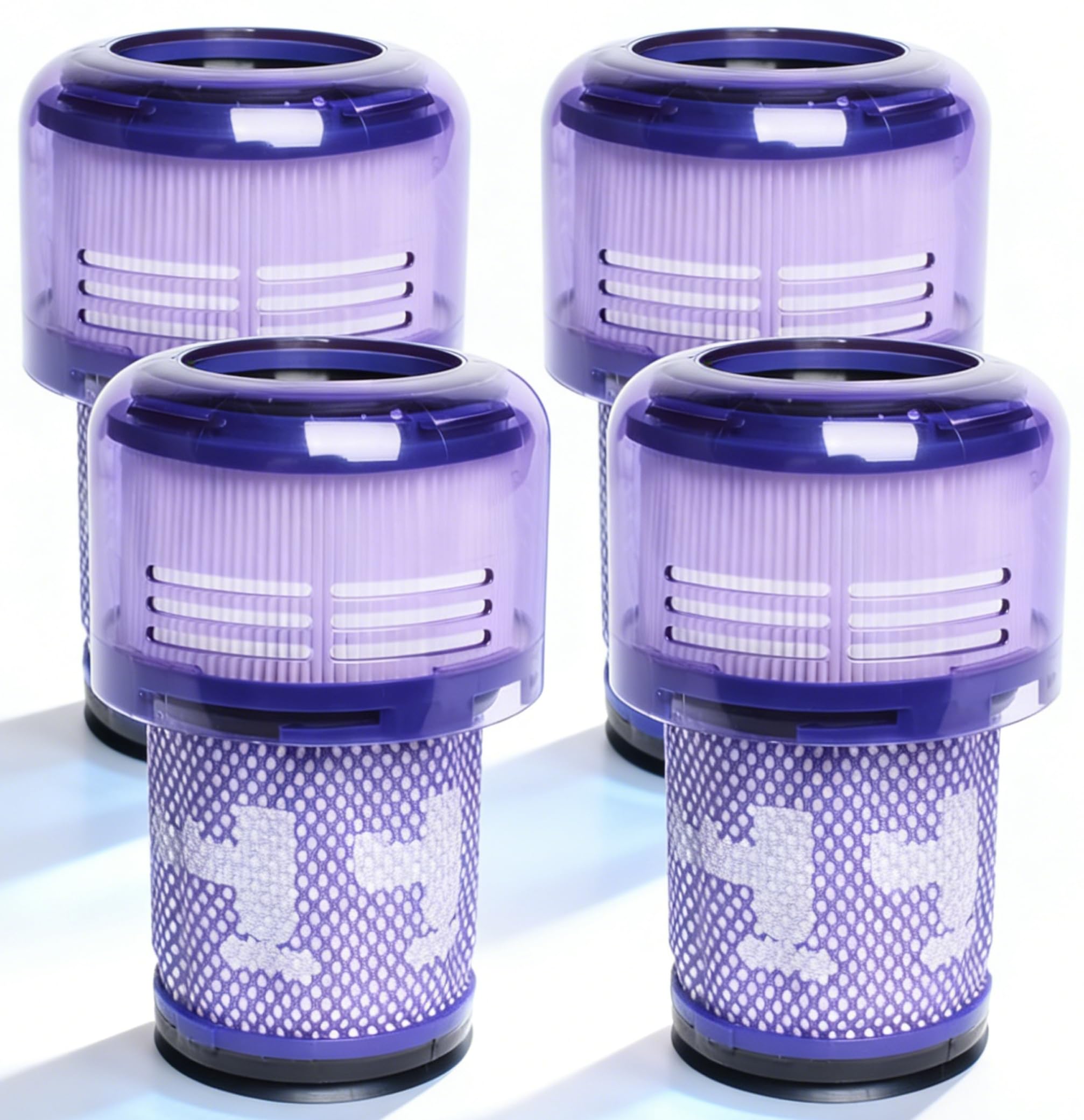 4-PACK Filter Replacements for Dyson V12 Detect Slim Cordless Vacuum and V12 Slim Vacuums - Comparable to Part 971517-01 (Excludes SV12 & V15 Vacuum Models)