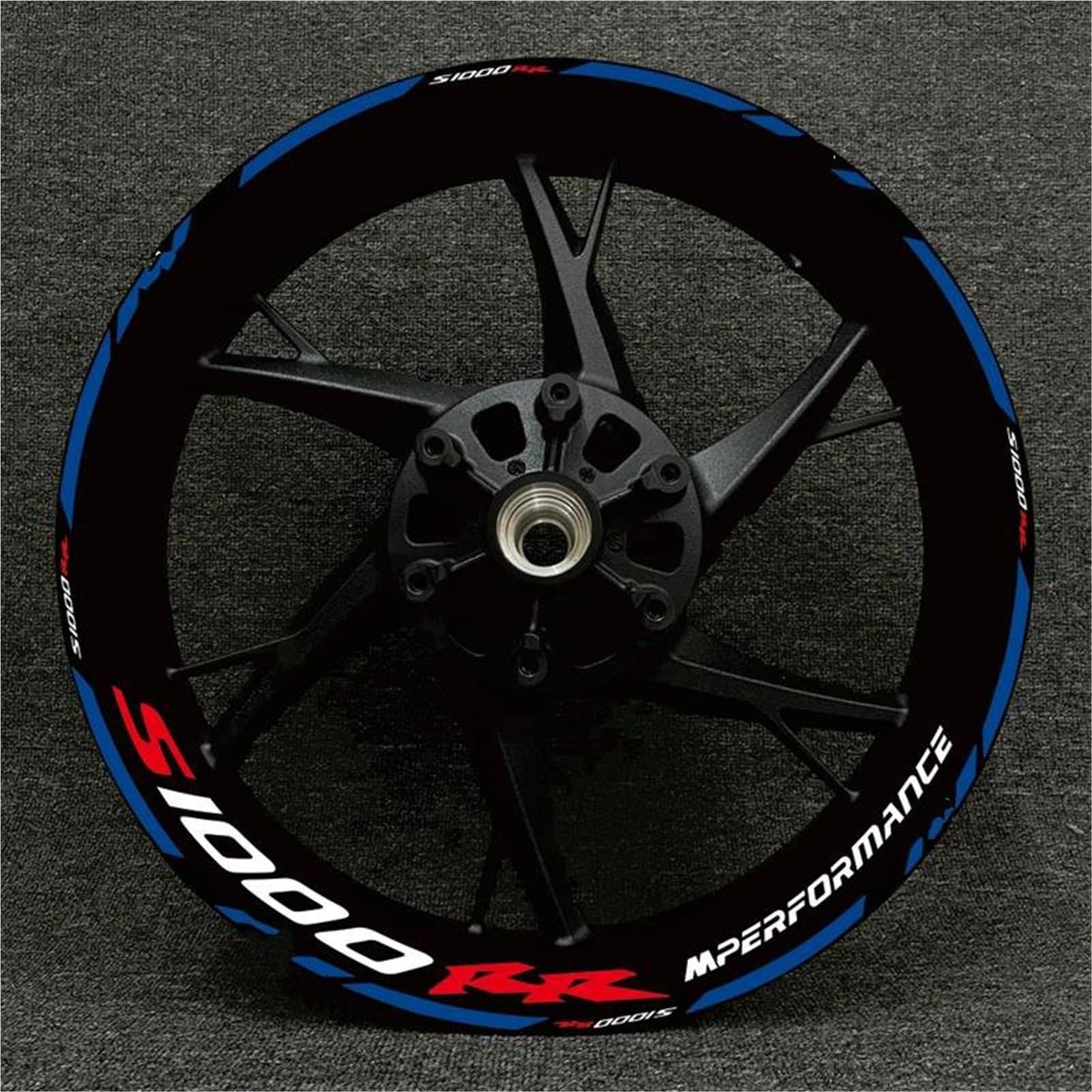 Motorcycle Racing Equipment Wheel Tire Rim Decoration Adhesive Reflective Decal Sticker for BMW S1000XR S1000R 1000RR Decorative(Color27)