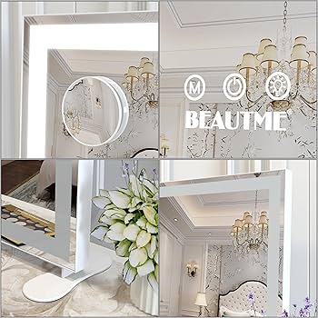 ★BEAUTME 化粧鏡 女優ミラー 卓上 3色モード 調整 ホワイト 鏡 Amazon.co.jp: BEAUTME 化粧鏡 女優ミラー 卓上/壁掛け両用