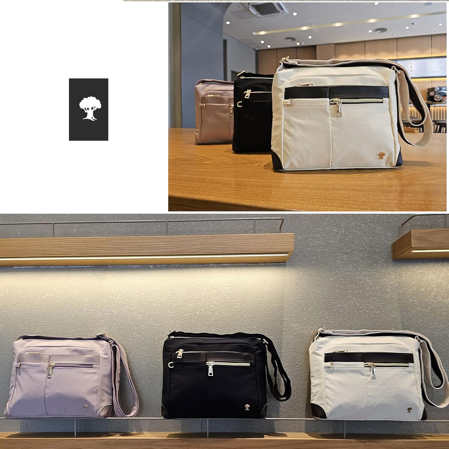 ESVAN Nylon Crossbody Bag For Women Waterproof Lightweight Casual Multi Pockets Shoulder Handbag Purse - Image 7