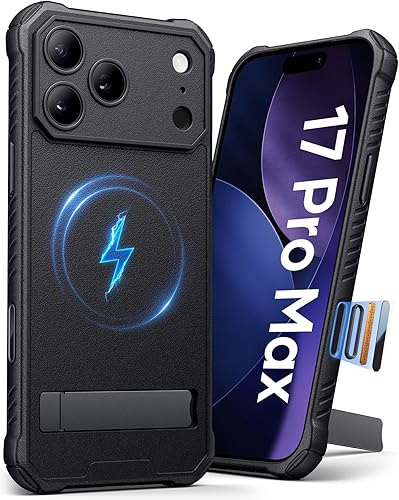 Miniatura 21 de Funda para Samsung Galaxy S25 Edge, compatible con MagSafe y soporte integrado, probada contra caídas de grado militar, mate, resistente, a prueba