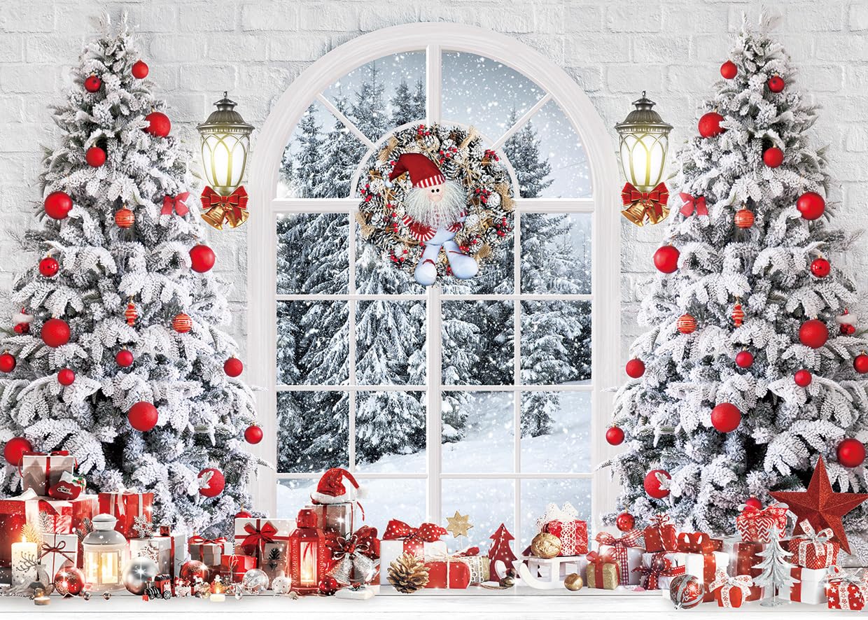 Alltten 7x5ft Christmas Backdrops for Photography Christmas Photo Backdrop Xmas Scene Setters F234