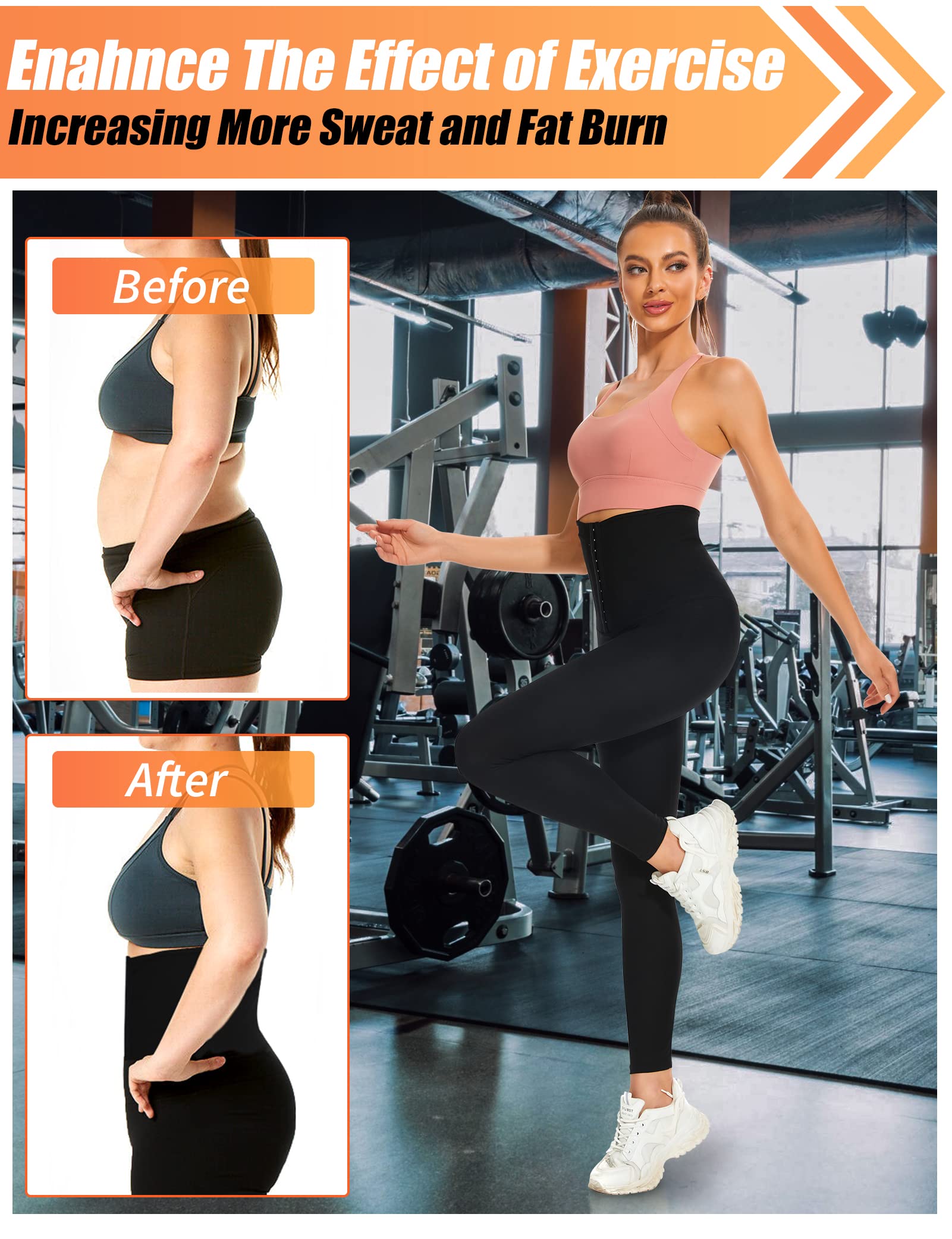 MELLIEX Pantaloni Sauna Dimagranti Donna Pantaloni di Perdita di Peso Vita Alta Leggins Dimagranti Sportivi per Fitness Palestra Yoga Corsa