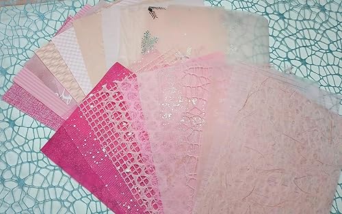 Miniatura 7 de 19 piezas de papel texturizado blanco para álbum de recortes con un paquete de papel de encaje hueco, hojas de papel A5 para manualidades, hechas a