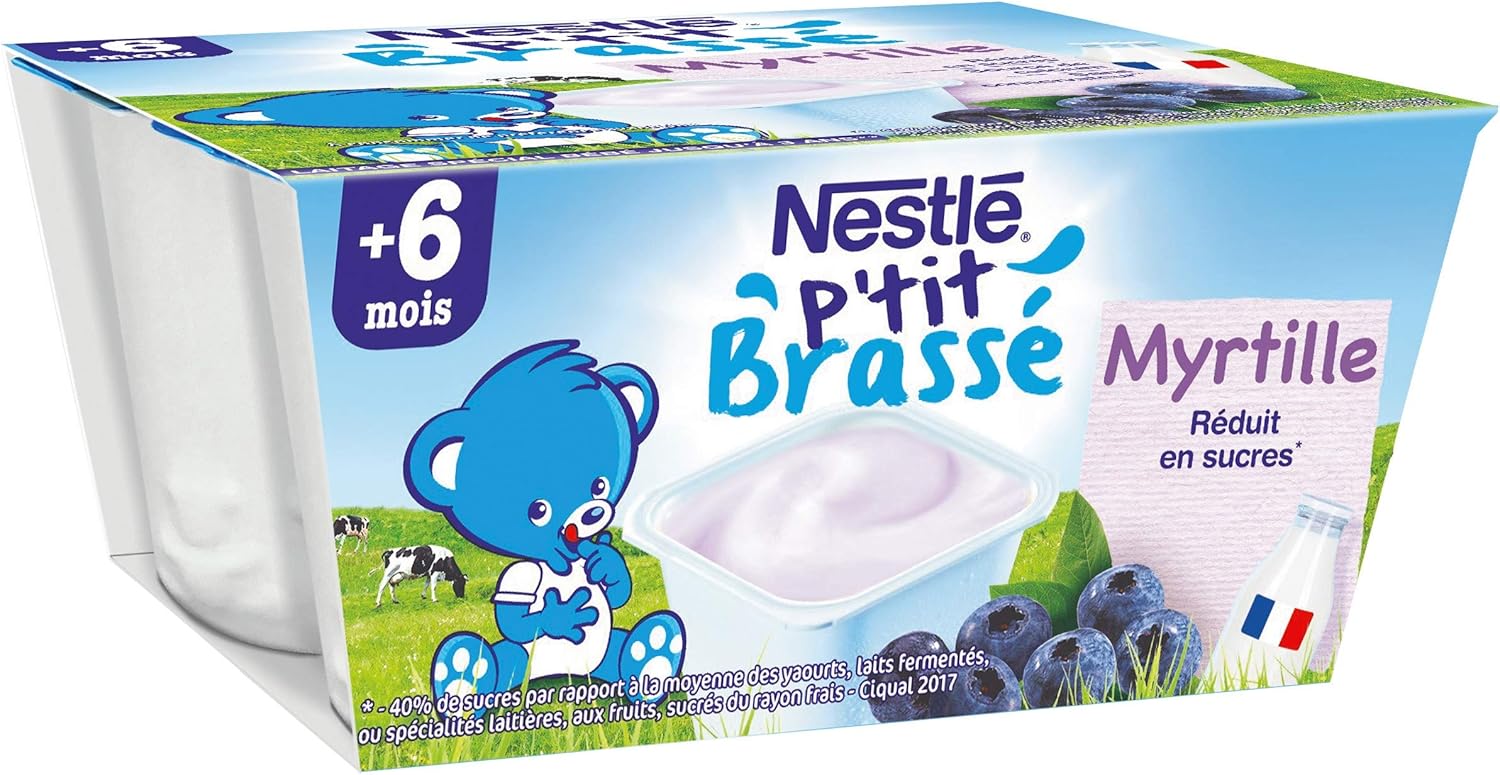 Nestle P Tit Brasse Myrtille 4 X 100g Des 6 Mois Amazon Fr Epicerie