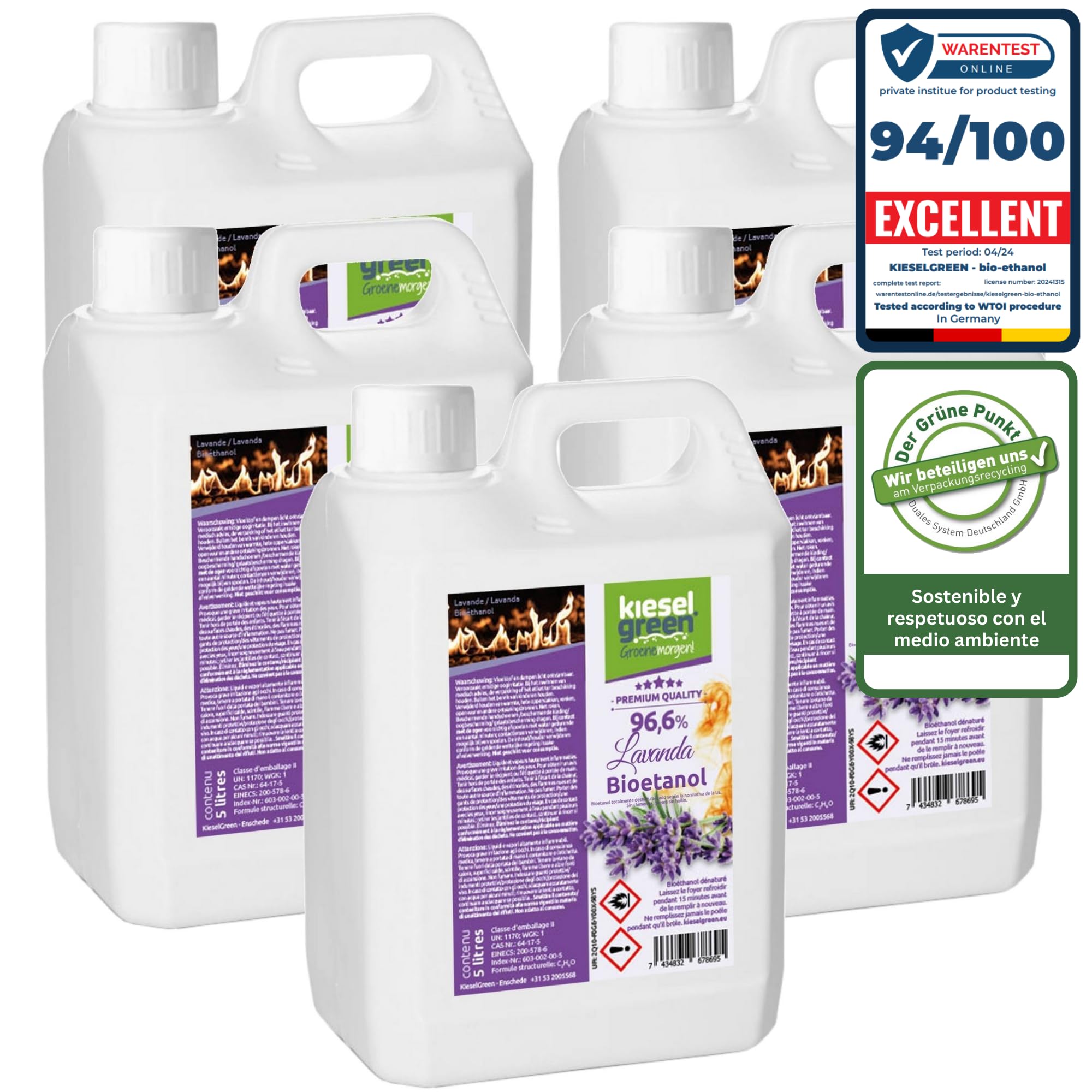 Bioetanol 25 Litros con Fragancia para Chimenea de Etanol, Muchas Variedades – Bioalcohol como Fragancia de Ambiente – Estufas de Bioetanol, Biochimenea Etanol, Ethanol (L25)