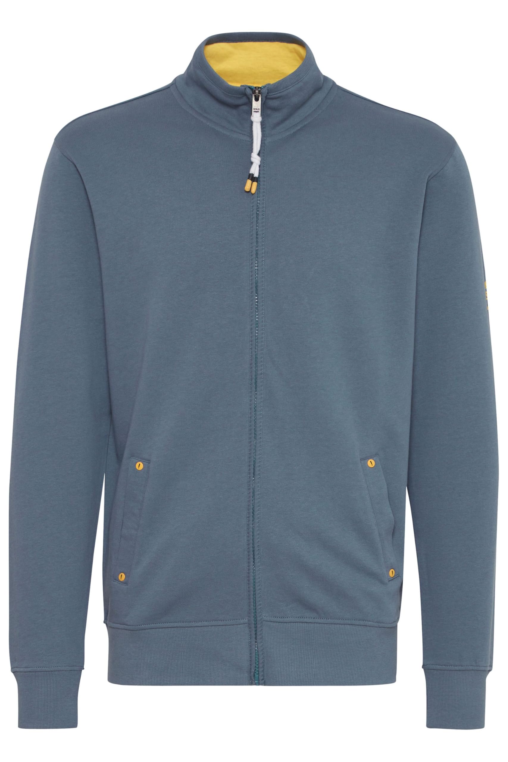 !Solid SDKarim Herren Sweatjacke Cardigan Jacke mit Stehkragen aus 100% Baumwolle