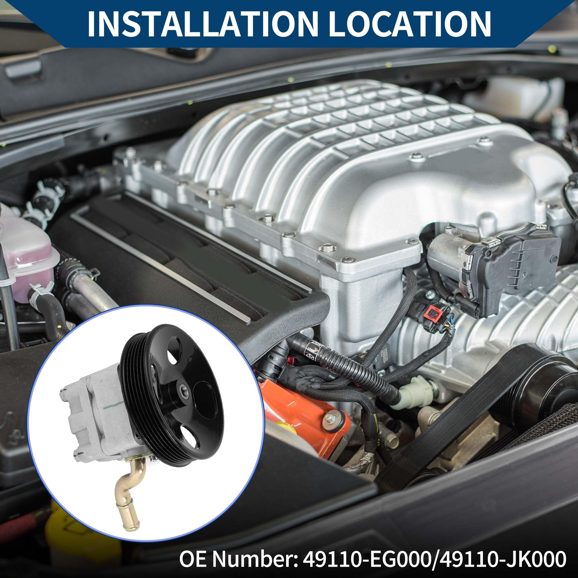 Pompa Servosterzo per Infinit G25 2.5L V6 11-12 1 Pezzo