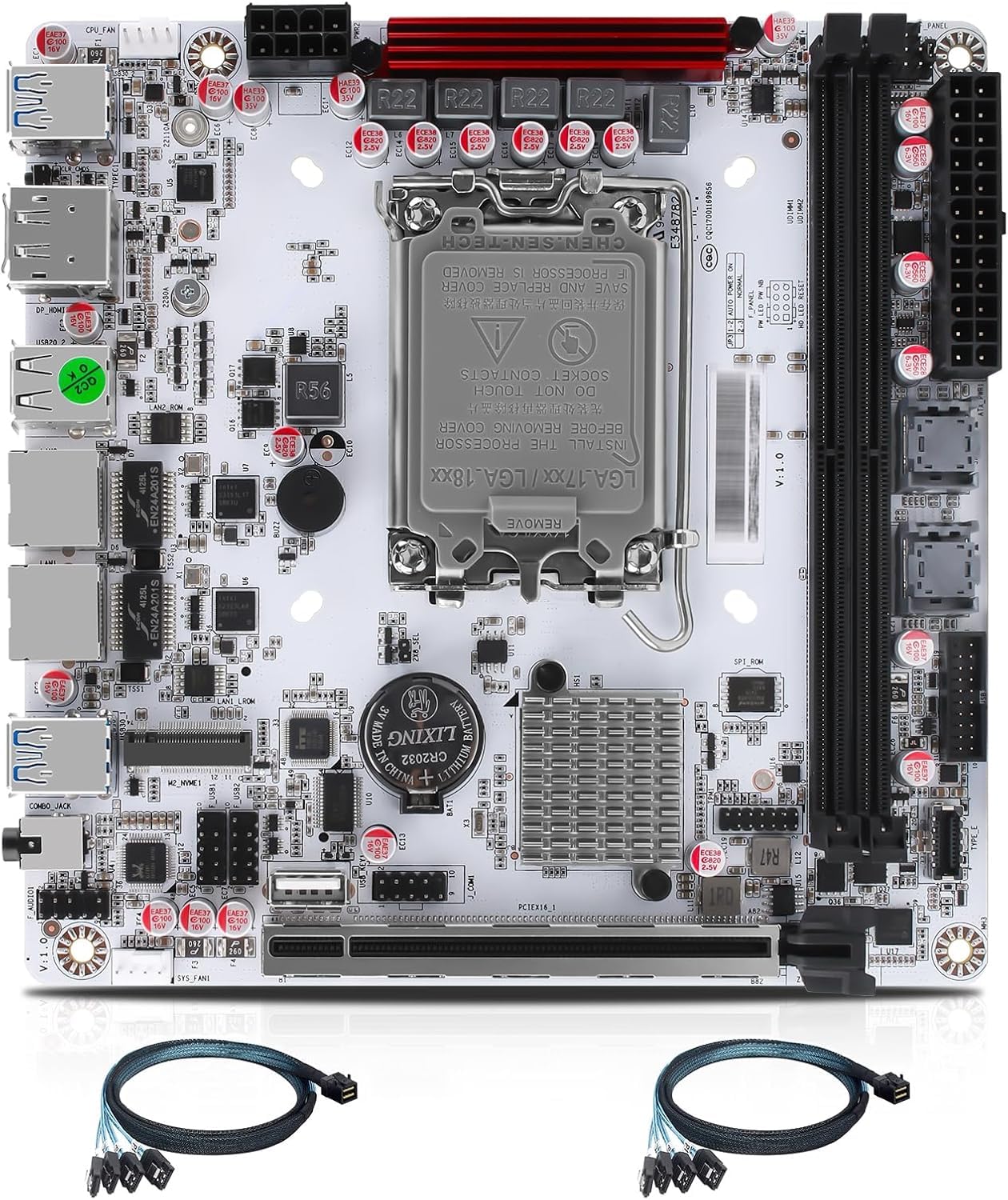 Q670 Plus vPro 8-Bay NAS Motherboard is Suitable for Processor 12/13/14 Generation CPU 2*U-DIMM DDR5 MAX 64G 3X M.2 NVMe 8*SATA(2xSFF-8643) 2X Intel i226-LM 2.5G vPro Network Port with 2xSFF-8643-picture-29