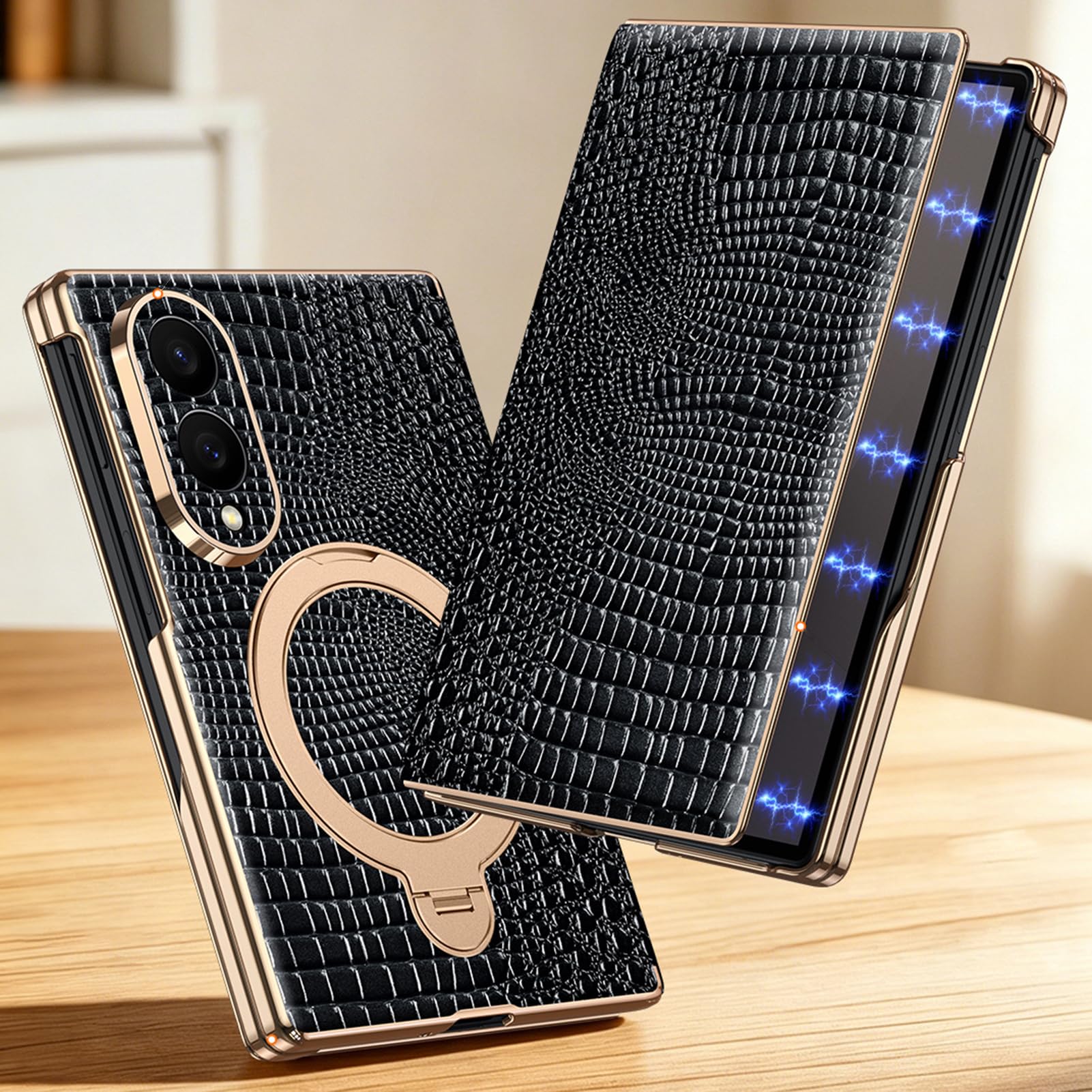Funda De Lujo For Samsung Galaxy Z Fold 8 Ultra/Fold8, Tapa Cuero Genuino