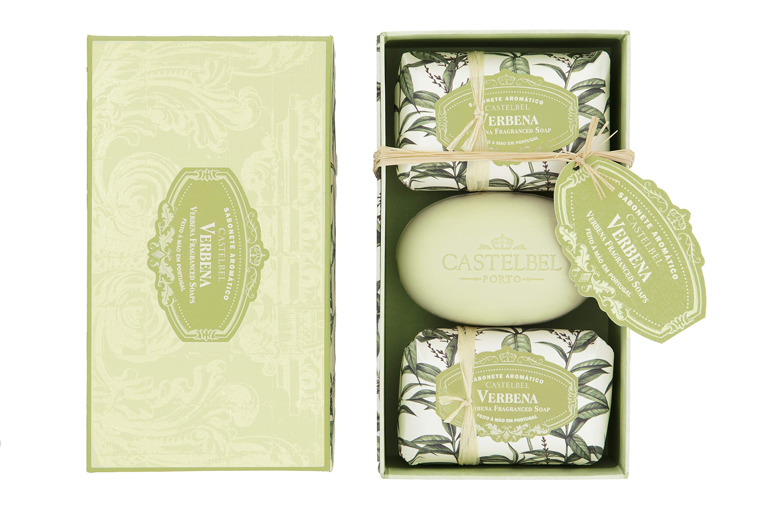 Amazon.com : Castelbel Verbena Fragranced Boxed Soap Set (3 x 150g