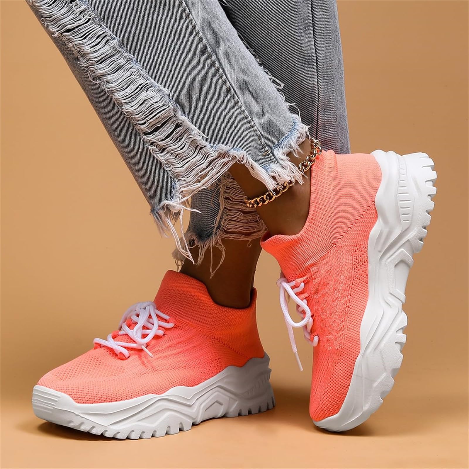 Scarpe Ortopediche Donna, Scarpe per Piede Piatto, Plantare anatomico, Memory Foam, pianta Larga, Antiscivolo, Ideali per Lavoro, Camminata, Palestra