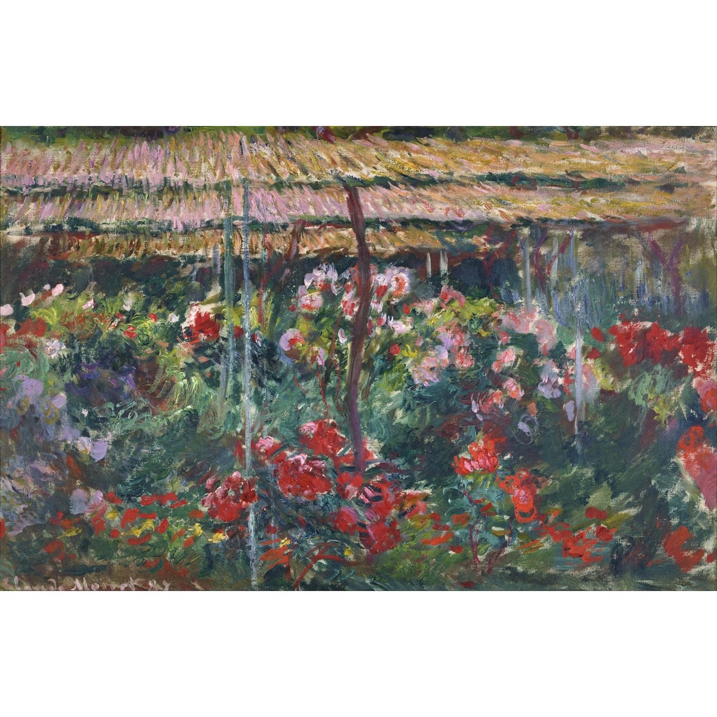 Impression Giclée Monet Jardin de pivoines évocation poétique ARTICULOZY - 2