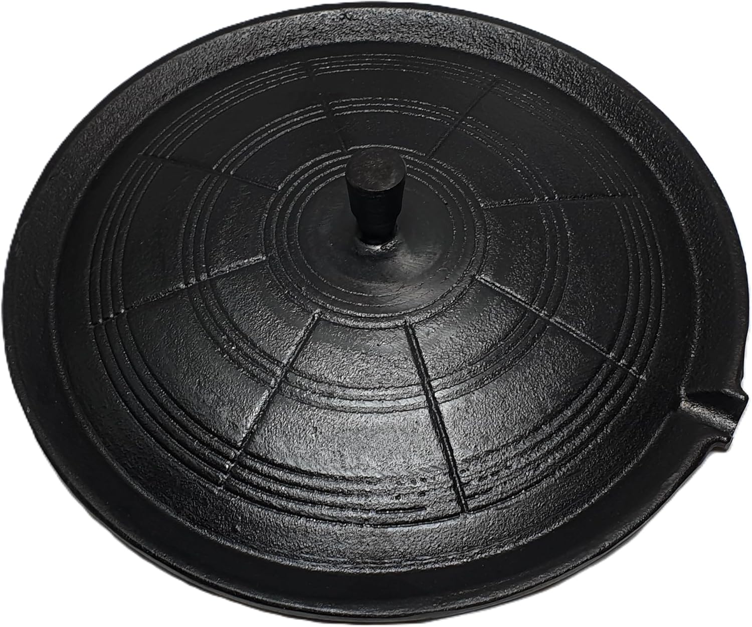 Korean Traditional Cast Iron Korean BBQ Grill Pan, Caldron lid Shape, Hand Made, Made in KOREA 솥뚜껑 삼겹살 구이판