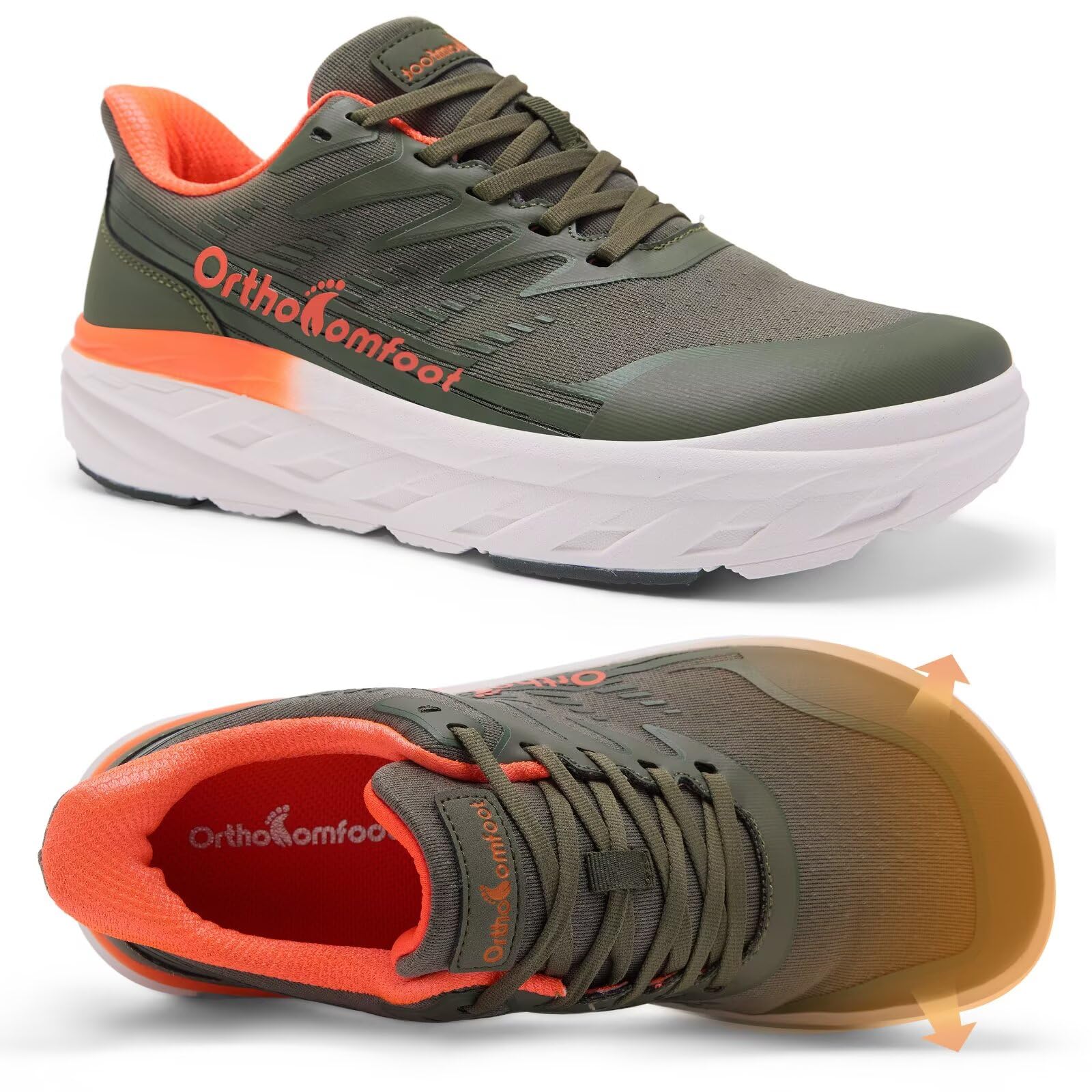 Men's Orthopedic Diabetic Wide Walking Shoes