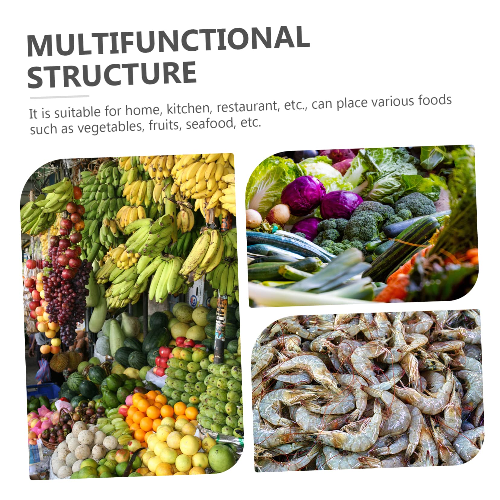 LIFKOME 1set Scatole Per Frutta e Verdura Con Drenaggio Contenitori Per Frigo Con Chiusura Ermetica Per Conservazione Materiale Sicuro e Vari Formati Per Uso Casalingo