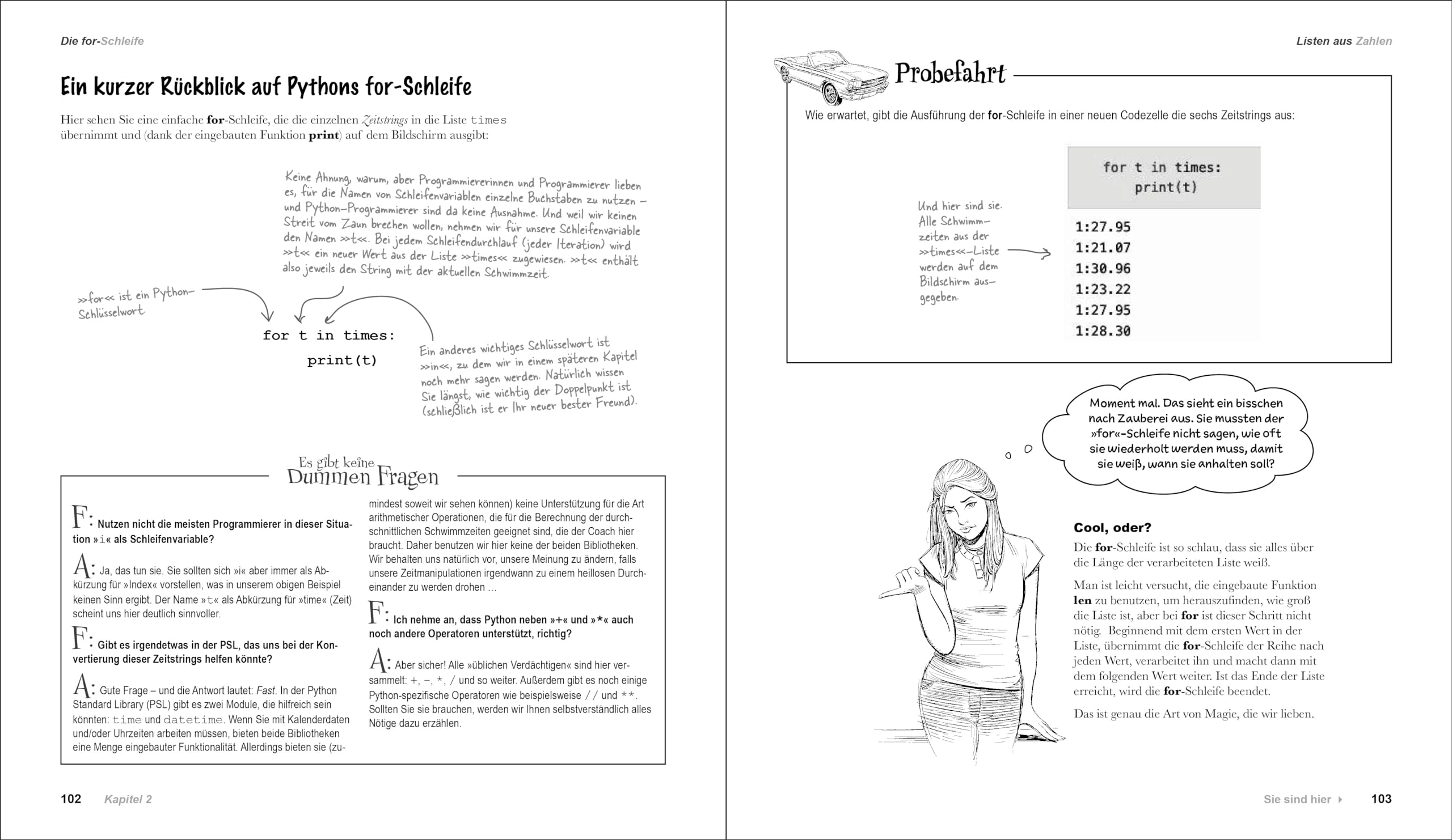 Python von Kopf bis Fuß: Grundlagen und Praxis der Python-Programmierung