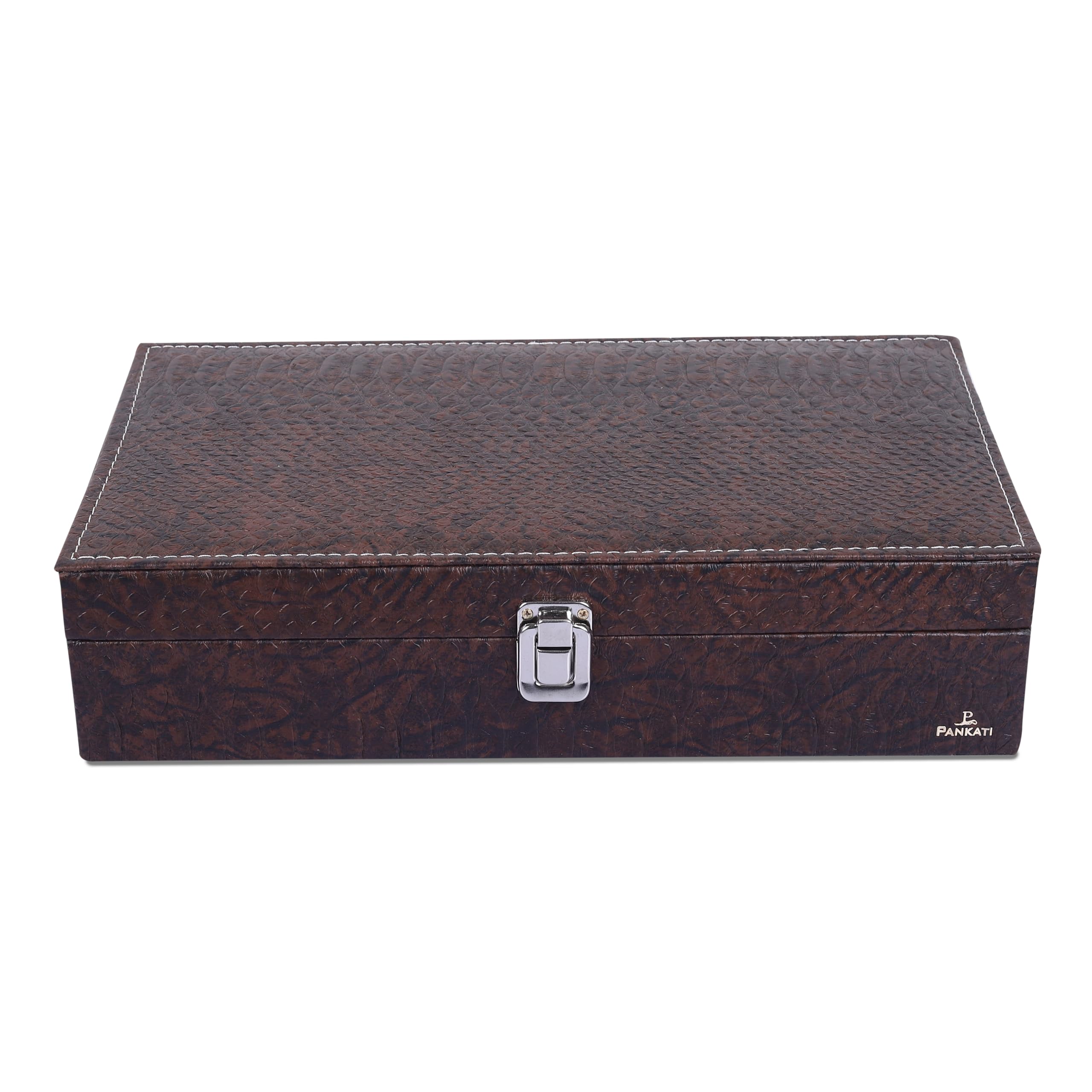 PANKATI Watch Storage Box Organizer with Faux Leather Finish (B0CPYPCNP5) Amazon Price History, Amazon Price Tracker